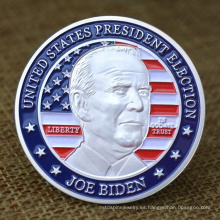 Diseño personalizado Logotipo de la pantalla US Metal Biden Challenge Coin